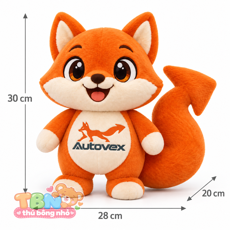 Ảnh bổ sung của Thú bông Cáo Autovex đặt may theo yêu cầu
