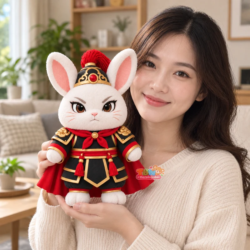 Ảnh bổ sung của Thỏ bông Mão võ tướng đặt may theo yêu cầu
