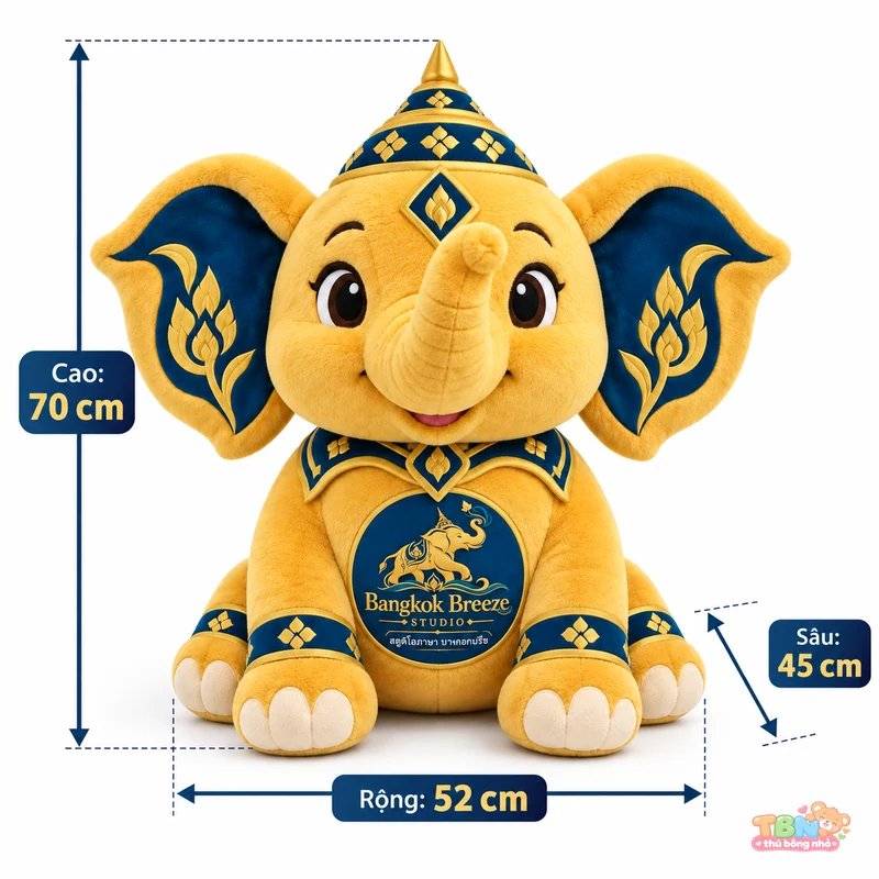 Ảnh bổ sung của Voi bông Bangkok Breeze đặt may theo yêu cầu