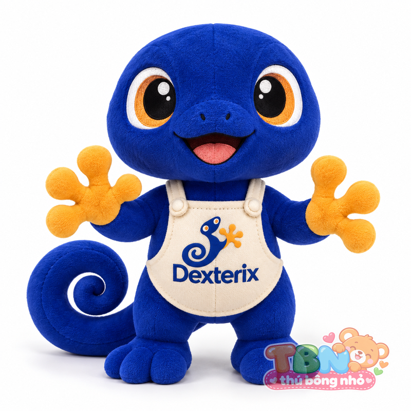 Ảnh bổ sung của Thú bông Tắc kè Dexterix đặt may theo yêu cầu