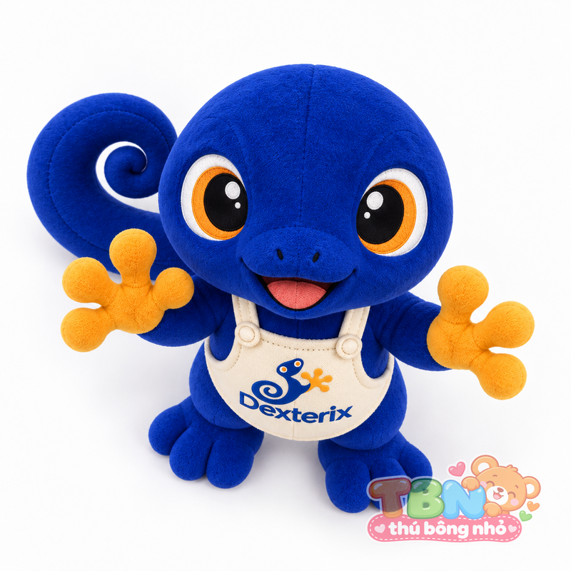 Ảnh bổ sung của Thú bông Tắc kè Dexterix đặt may theo yêu cầu