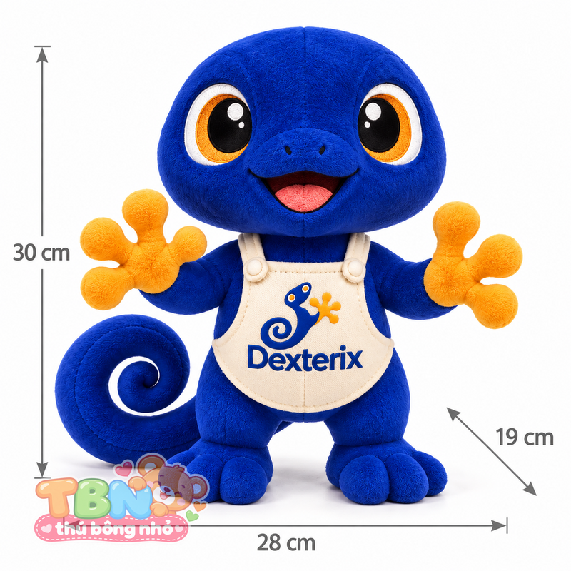 Ảnh bổ sung của Thú bông Tắc kè Dexterix đặt may theo yêu cầu