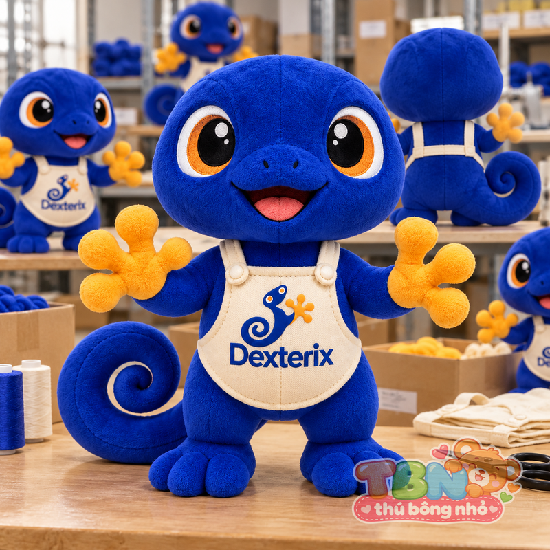 Ảnh bổ sung của Thú bông Tắc kè Dexterix đặt may theo yêu cầu