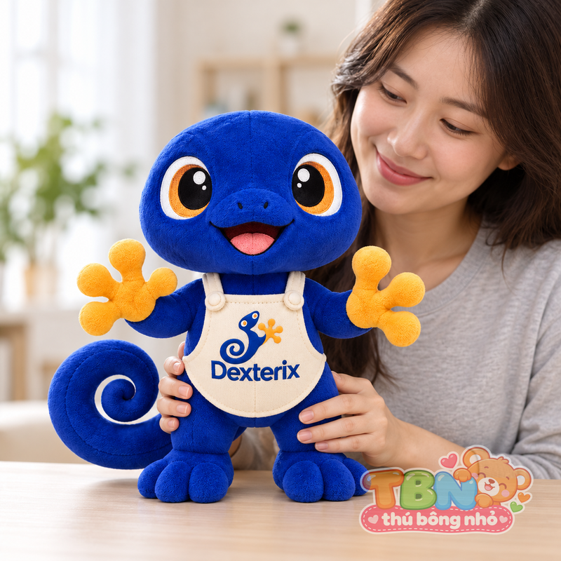 Ảnh bổ sung của Thú bông Tắc kè Dexterix đặt may theo yêu cầu