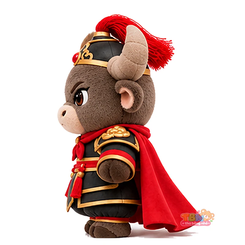 Ảnh bổ sung của Thú bông Trâu Sửu võ tướng chibi đặt may theo yêu cầu