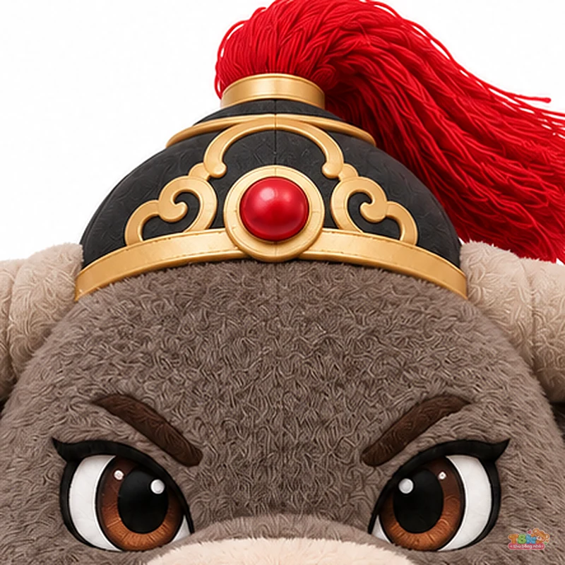 Ảnh bổ sung của Thú bông Trâu Sửu võ tướng chibi đặt may theo yêu cầu