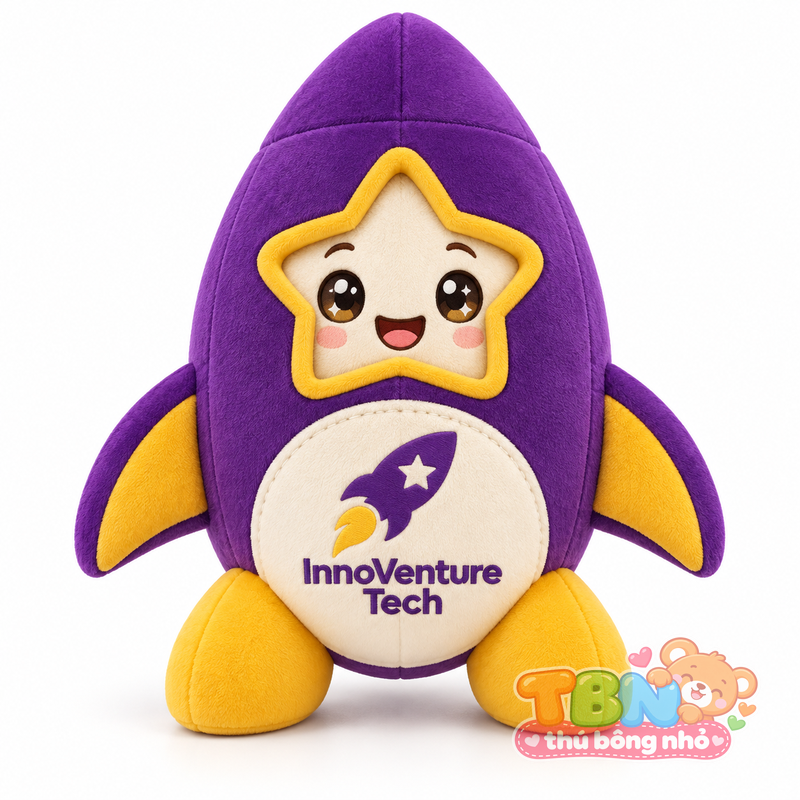Thú bông Tên lửa InnoVenture đặt may theo yêu cầu