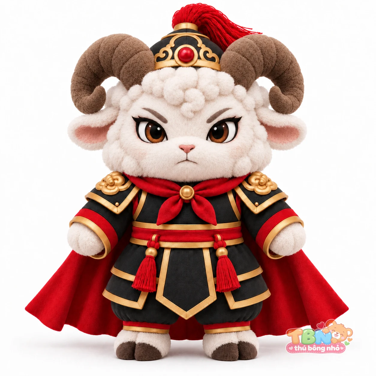 Thú bông dê Mùi võ tướng chibi theo yêu cầu