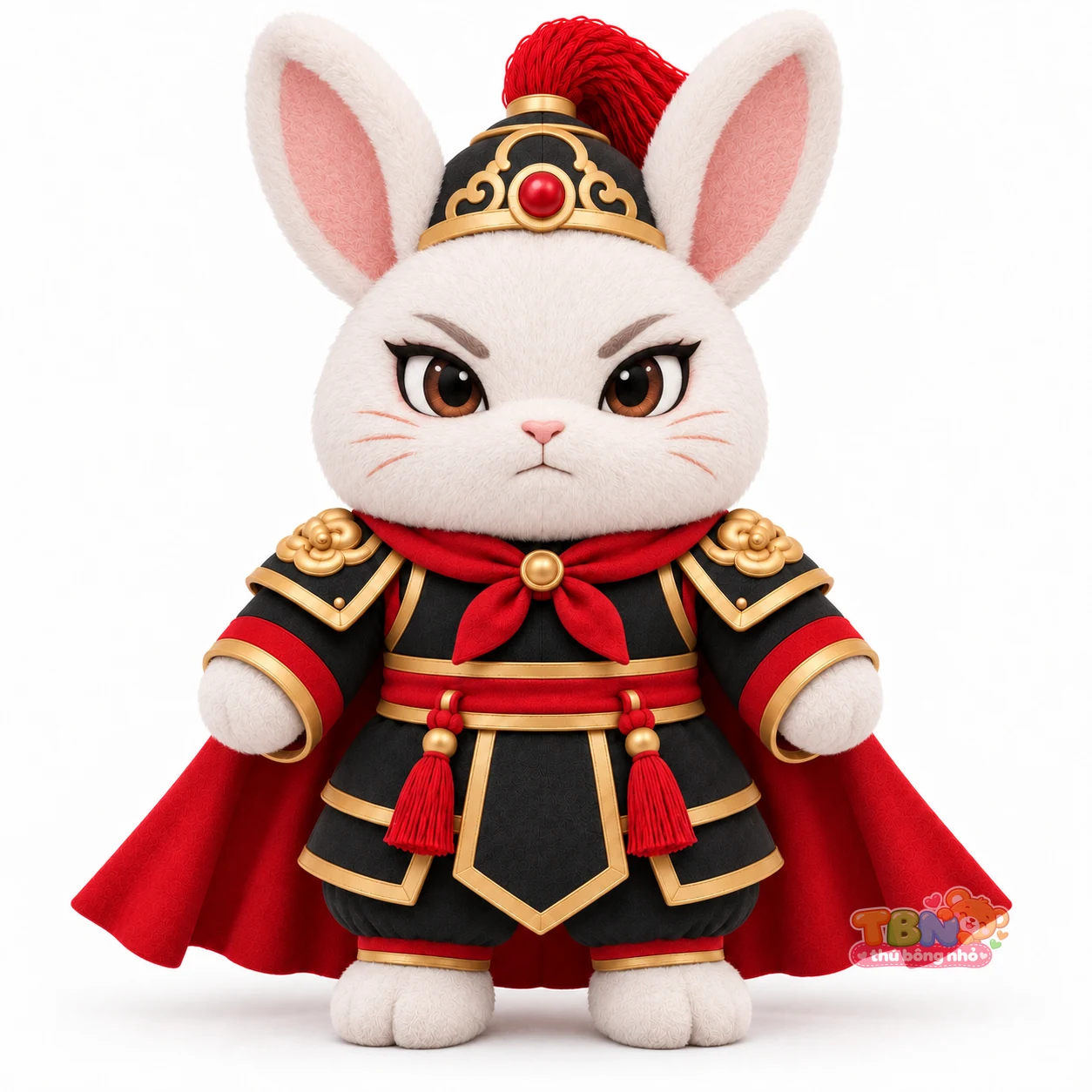 Thỏ bông Mão võ tướng đặt may theo yêu cầu