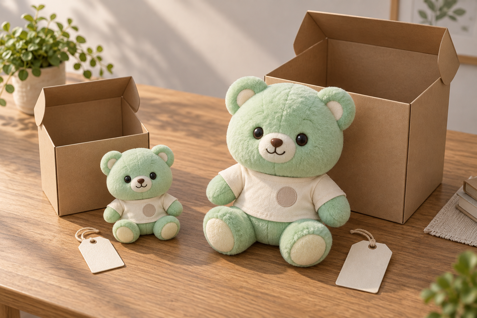 Phụ kiện và bao gói cần được xác nhận cho từng cỡ — minh họa AI