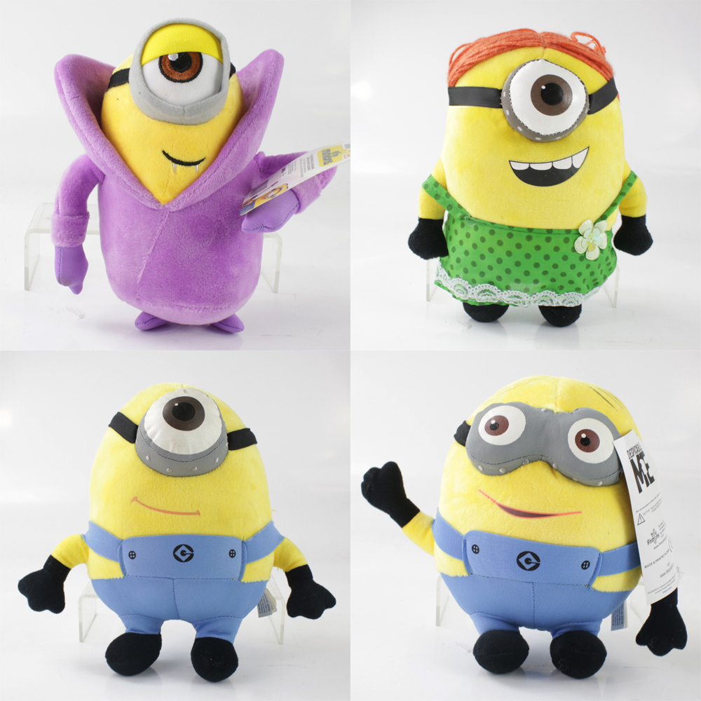 Thú Nhồi Bông Hình Minions Dave Tim Phil Jerry Jorge Kevin Jon Carl Bob Mềm Mại