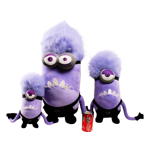 Thú Nhồi Bông Hình Minions Màu Tím