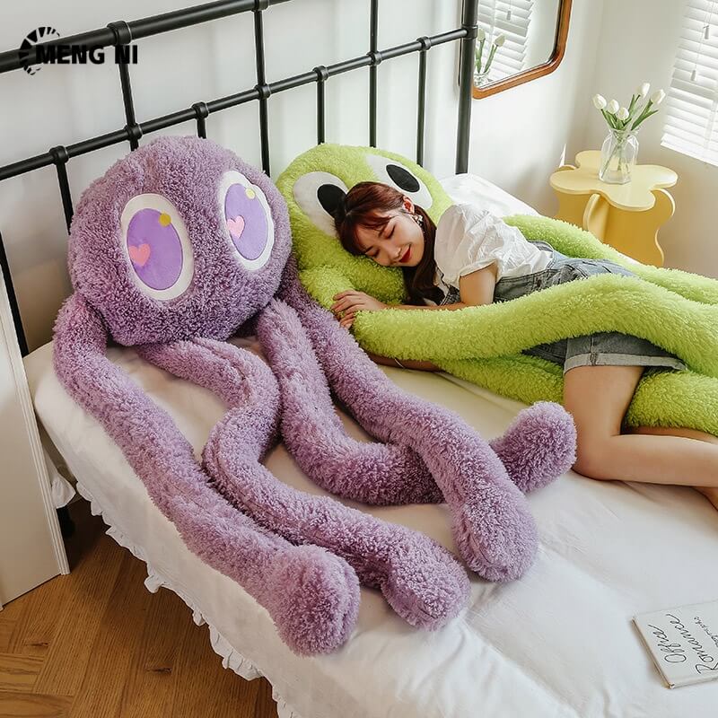 Gối Ôm MENGNI Hình Bạch Tuộc Nhồi Bông Ngộ Nghĩnh Đáng Yêu