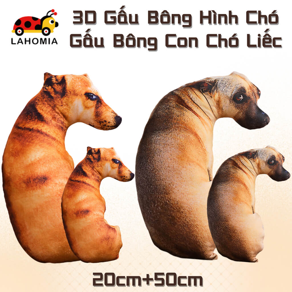 Gối Thú Nhồi Bông Hình Con Chó Liếc