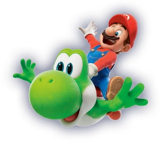 Mario và Yoshi trong hình giới thiệu The Super Mario Galaxy Movie của Nintendo