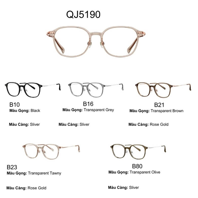 Gọng kính QINA QJ5190.B10.C