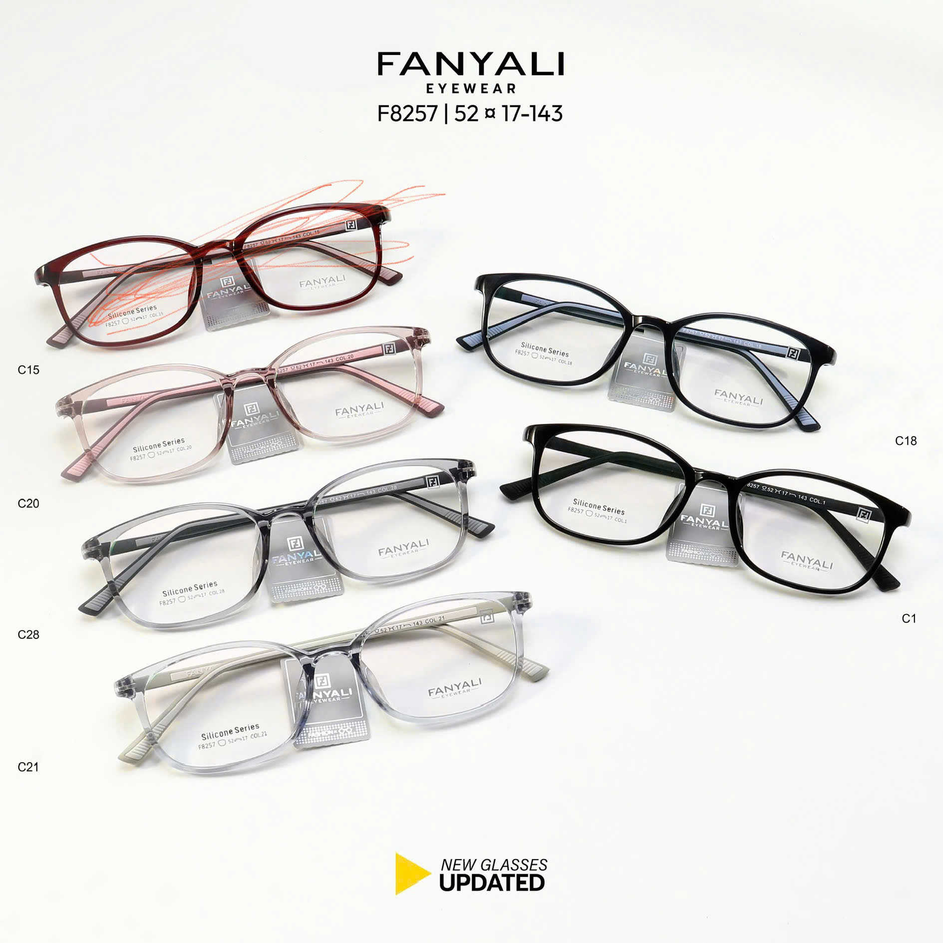 Gọng kính FANYALI 8257 c28