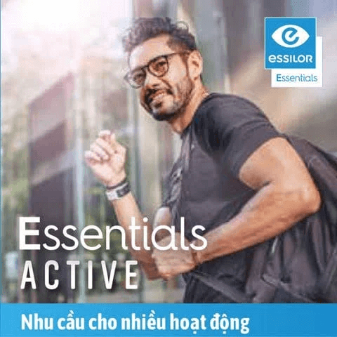 Đa tròng đổi màu Essilor Essentials Active Gen8