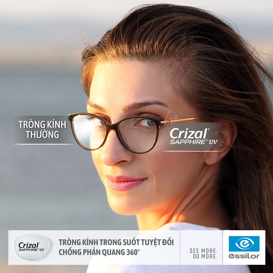 TRÒNG ESSILOR CRIZAL SAPPHIRE 1.67 AS